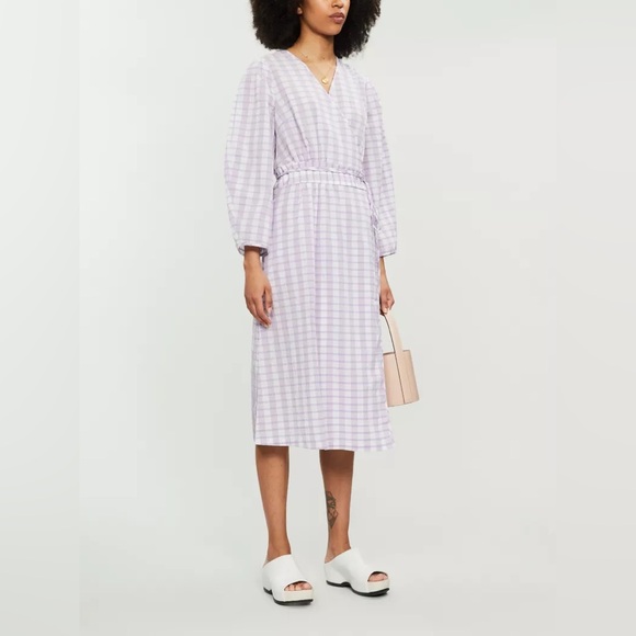 Baum und Pferdgarten Abylene Dress in Creamy Lilac Check size 38 - Picture 2 of 16